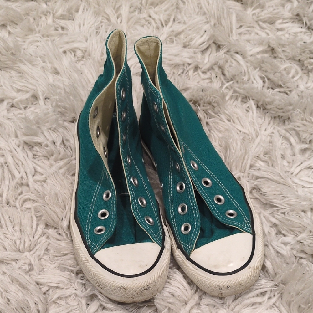 Women's Teal High-Top Converse